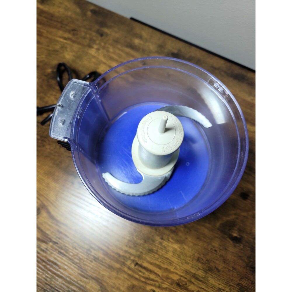 Kitchenaid Empire Blue  3.5 Cup Food Chopper  2 Speed Works - Picture 15 of 16
